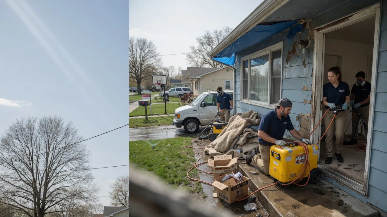 Basement Flood Cleanup in Collyer, KS near me